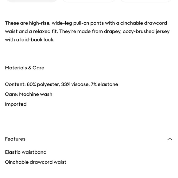 Aritzia recharge pant nwt - Picture 8 of 8